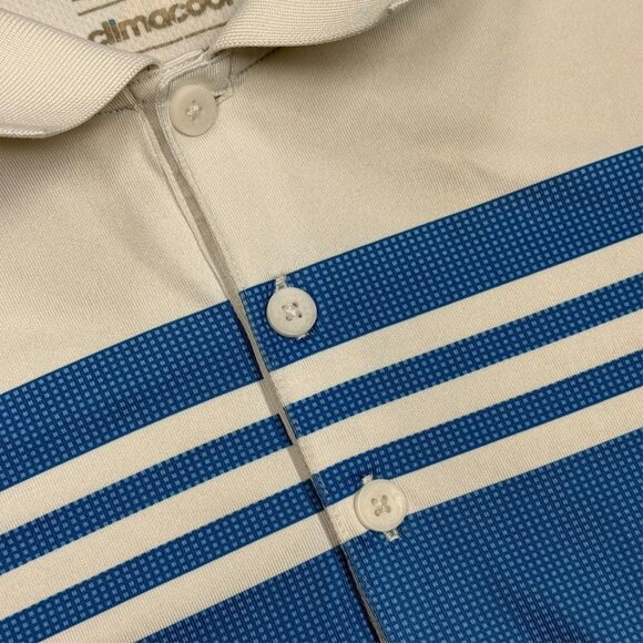 Adidas Climacool Golf Polo Shirt Blue Stretch Short Sleeve XXL - Picture 4 of 7